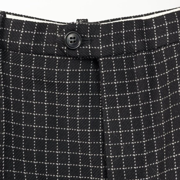 Isabel Marant Lola Black Checked Wool Cropped Trousers - Picture 8 of 10